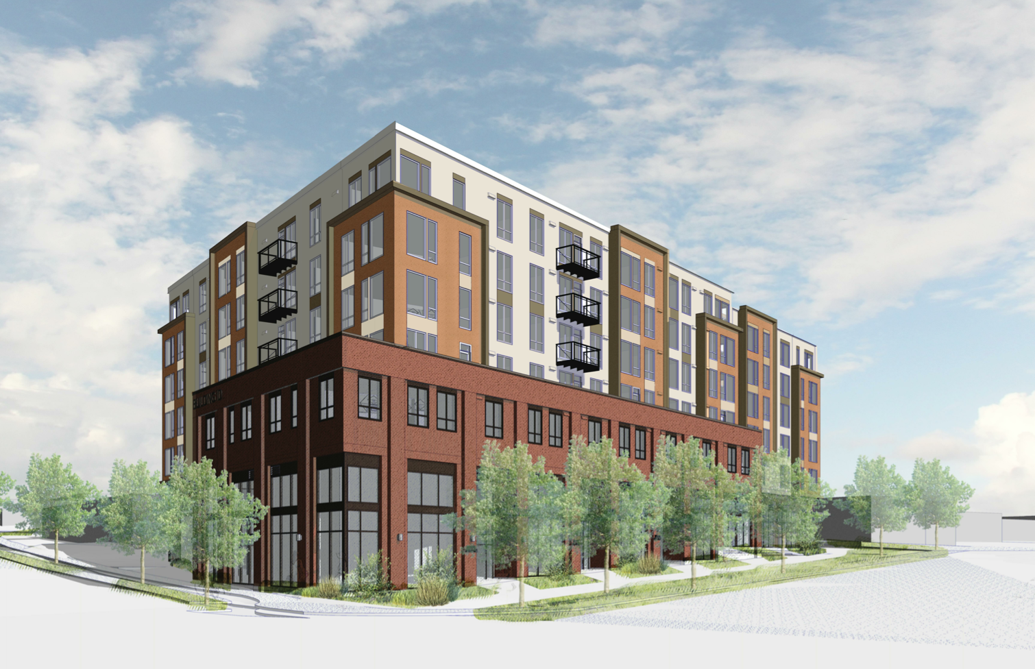 7-Story Apartment Project Receives Design Review Approval Near Future Light Rail in Bellevue