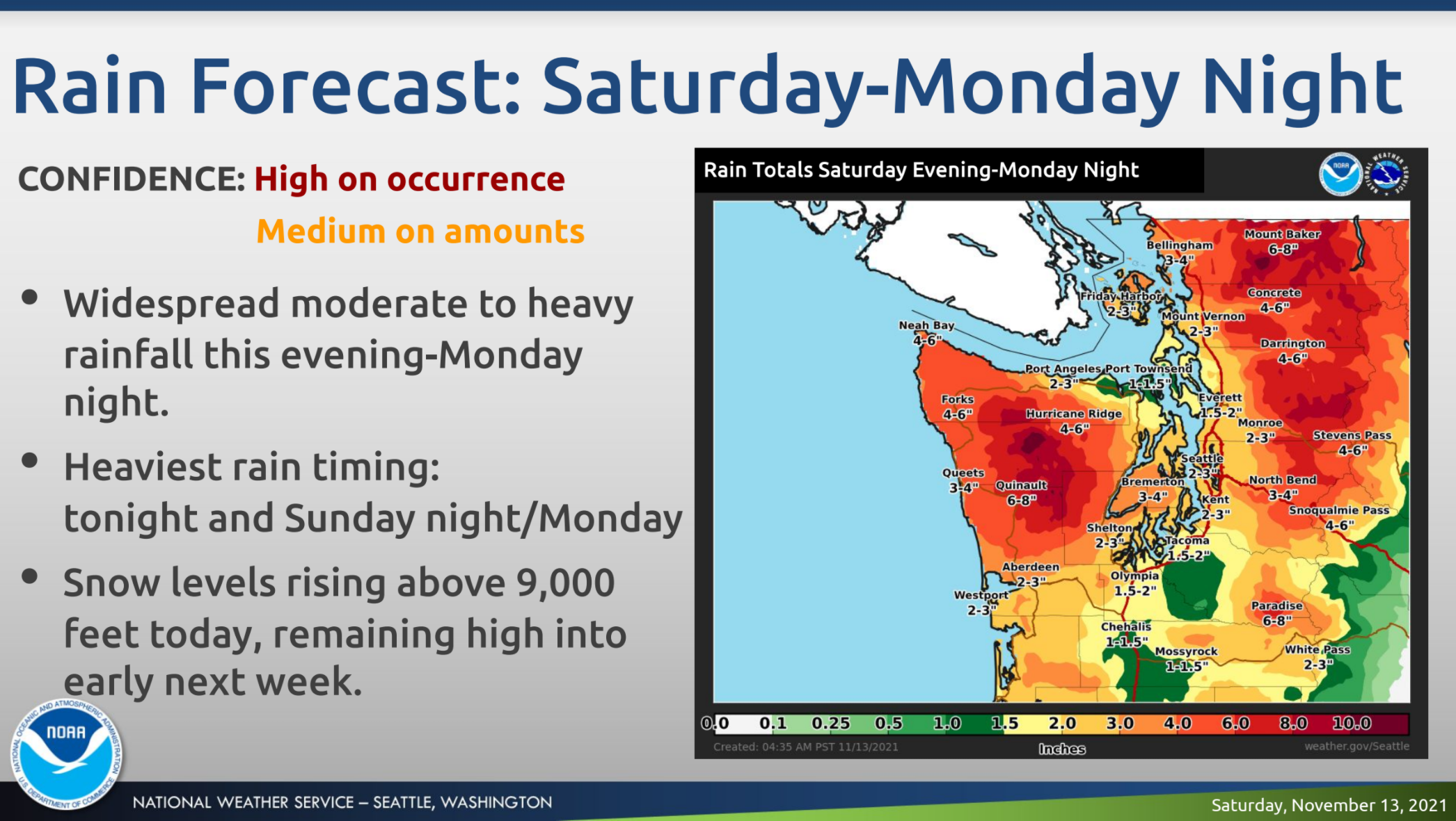 Another Dollop Of Rain, Then A Cooldown In Puget Sound: Forecast