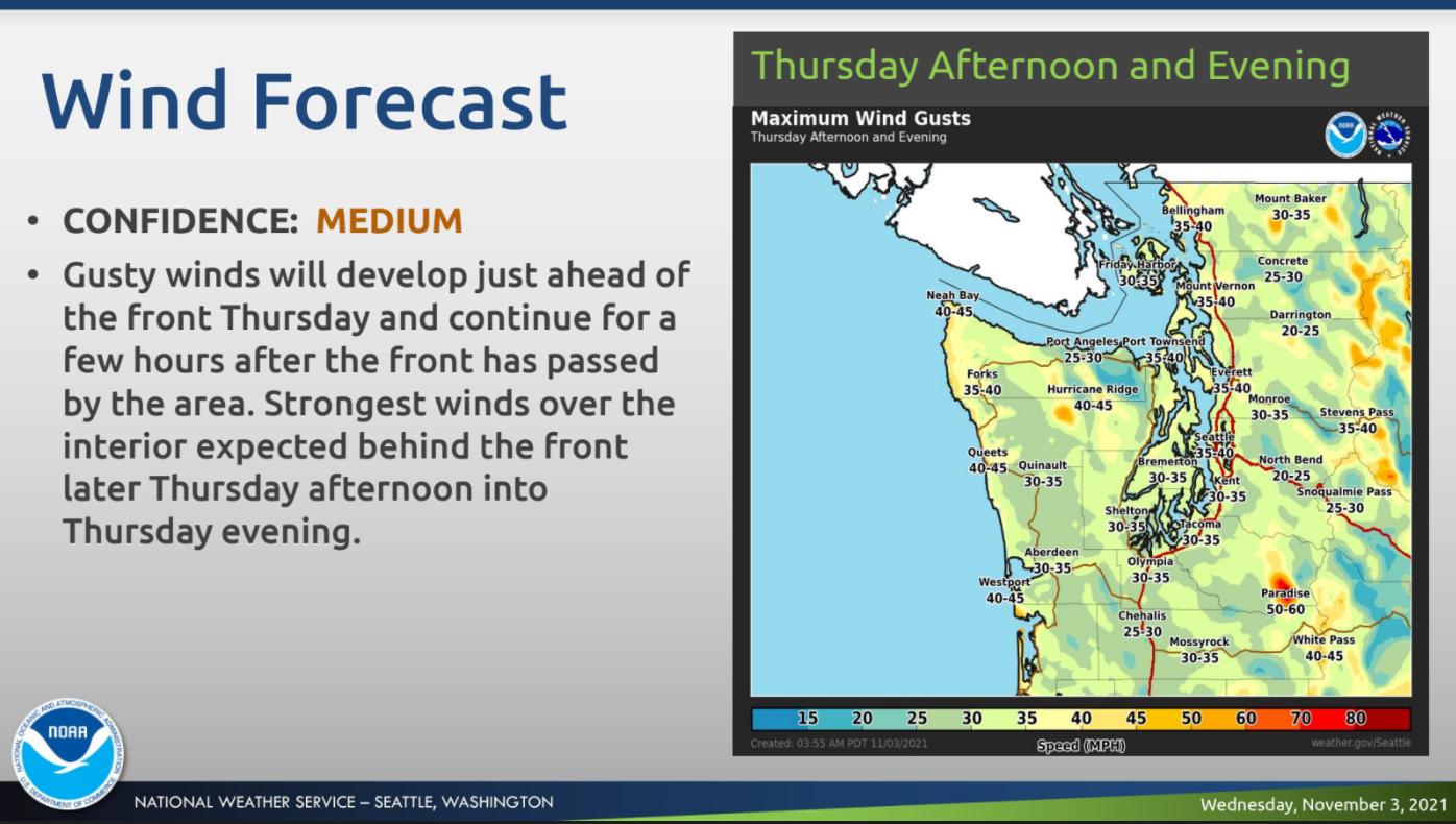More Wet, Blustery Weather Ahead For Puget Sound: Rain Forecast