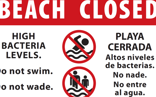 Swimming area at Newcastle Beach Park closed
