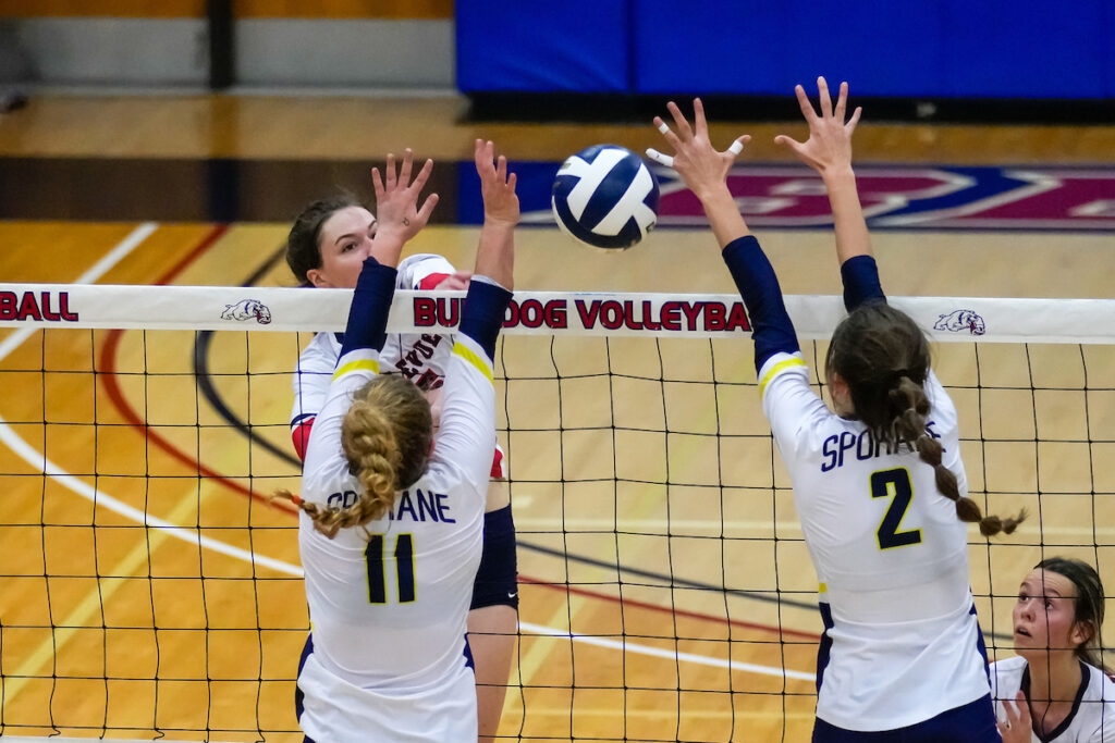 Top-Seeded Volleyball Stunned in Opening Round; Bounce Back Win Sends Dogs to Elimination Match Sunday
