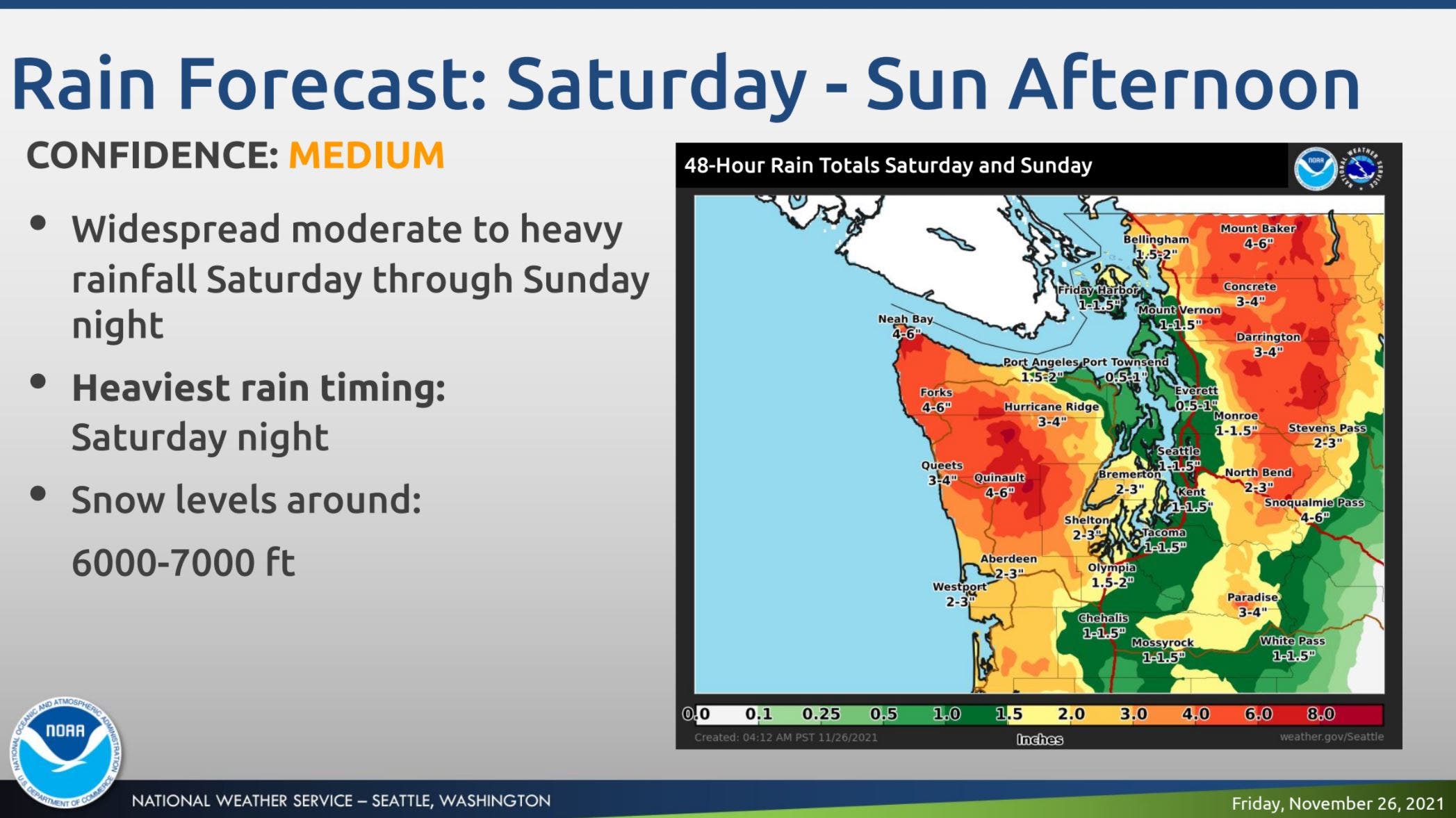 Two More Atmospheric Rivers Head For Puget Sound: Weekend Weather