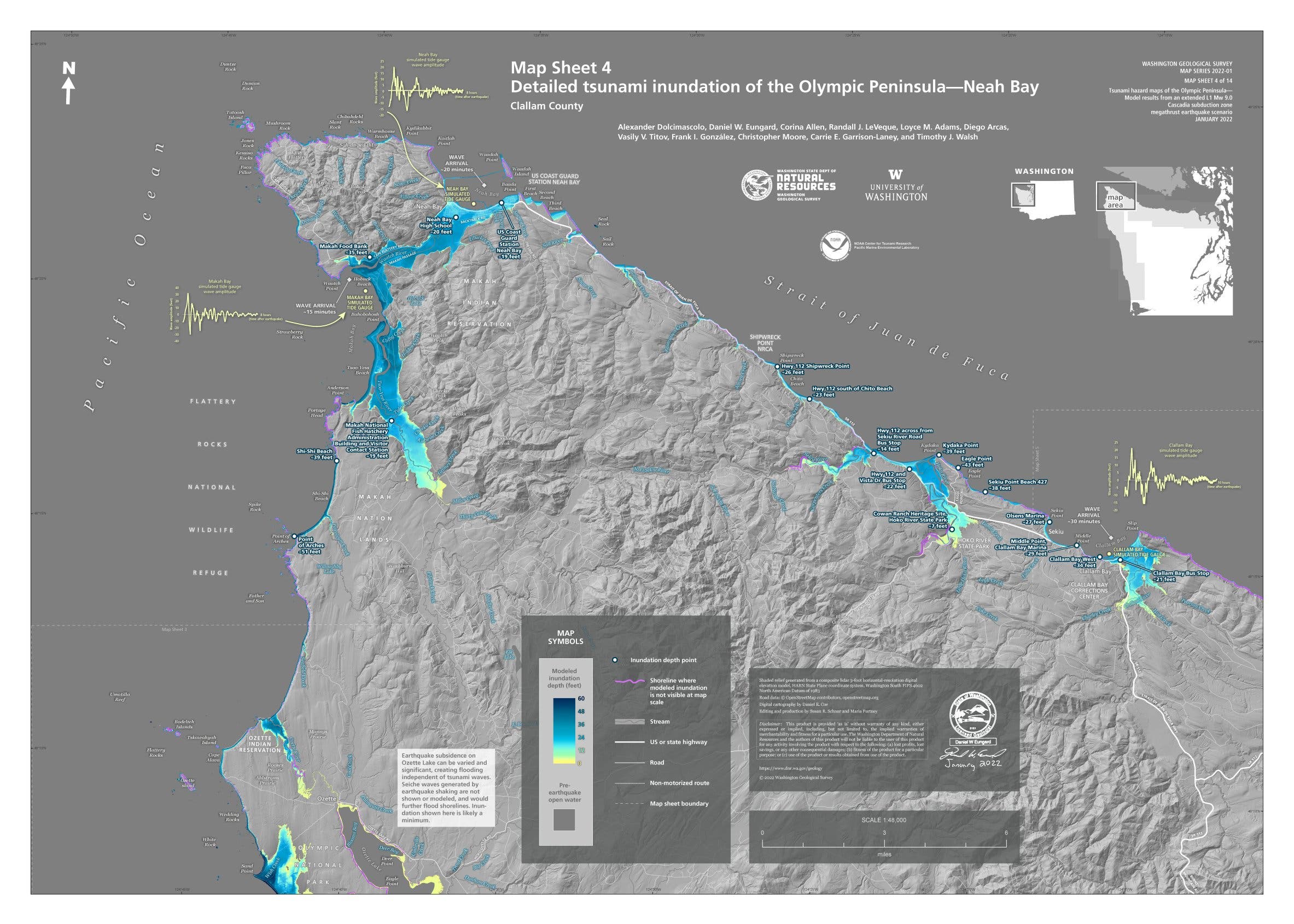 New Tsunami Maps Chart Earthquake Impacts For Washington’s Coast