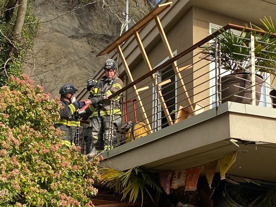 Seattle Firefighters Rescue Dog Nearly A Week After Landslide