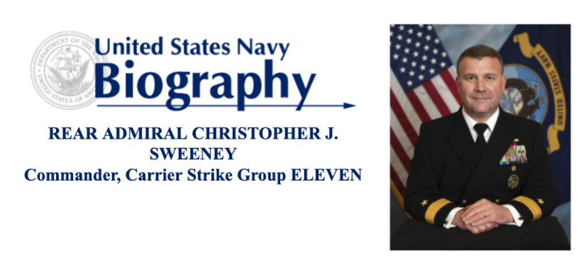 RDML Chris Sweeney, Commander, CSG-11/USS Nimitz (March 1st) – The Centennial of the Aircraft Carrier