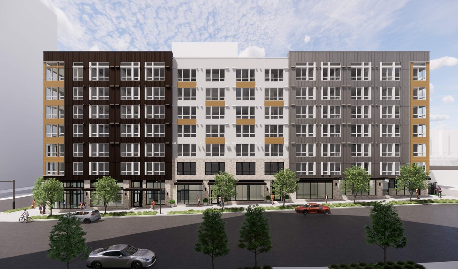 180-Unit Apartment Project at Site of Taco Time Receives Design Review