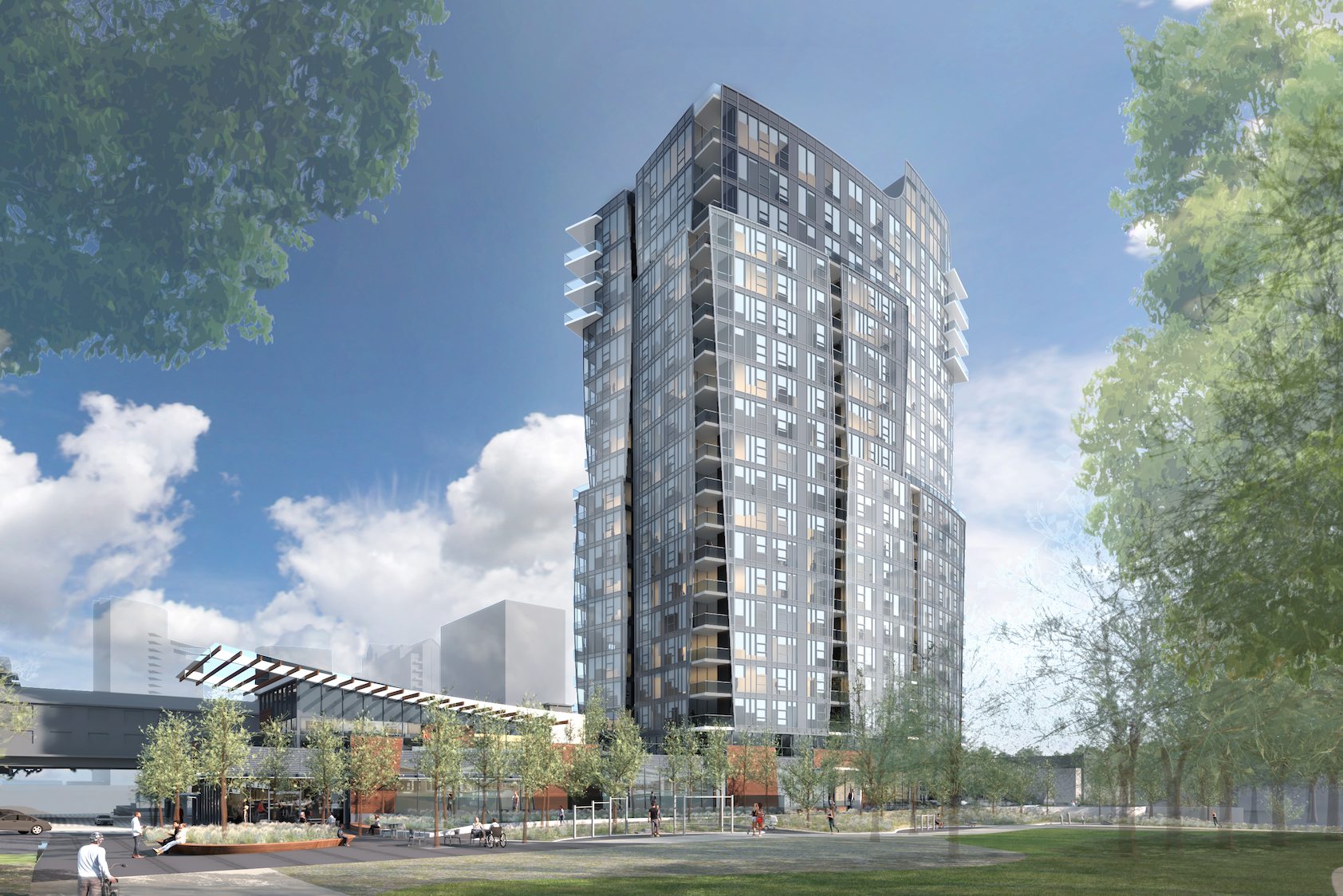 Bosa to Add Square Footage to 21-Story Condo Tower Overlooking Bellevue Park