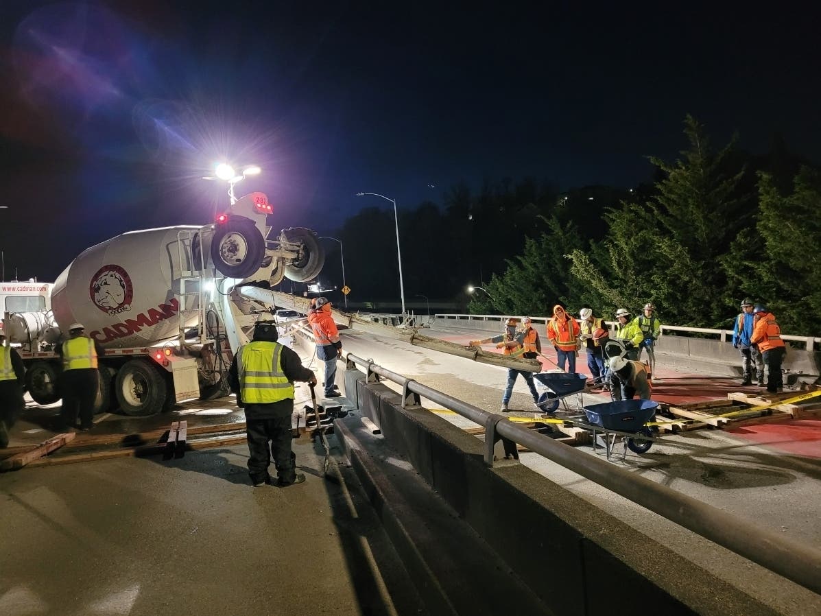 West Seattle Bridge Concrete Work Resumes Amid Strike