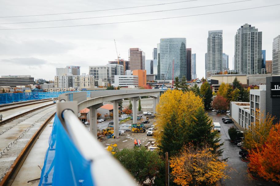 Trail Bridge Connecting Eastrail to Wilburton Station in Bellevue Breaks Ground